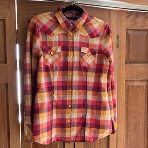 Tin Haul Multicolor Plaid Shirt women’s large
